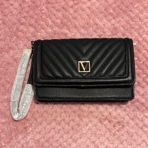Black V-Emblem Women's Bag